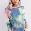 Modrikast tie dye komplet Serenity