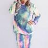 Modrikast tie dye komplet Serenity