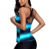 Modrikasti top tankini Lina