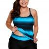 Modrikasti top tankini Lina