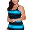 Modrikasti top tankini Lina
