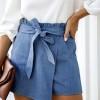 Modro denim mini krilo Adaline z žepi