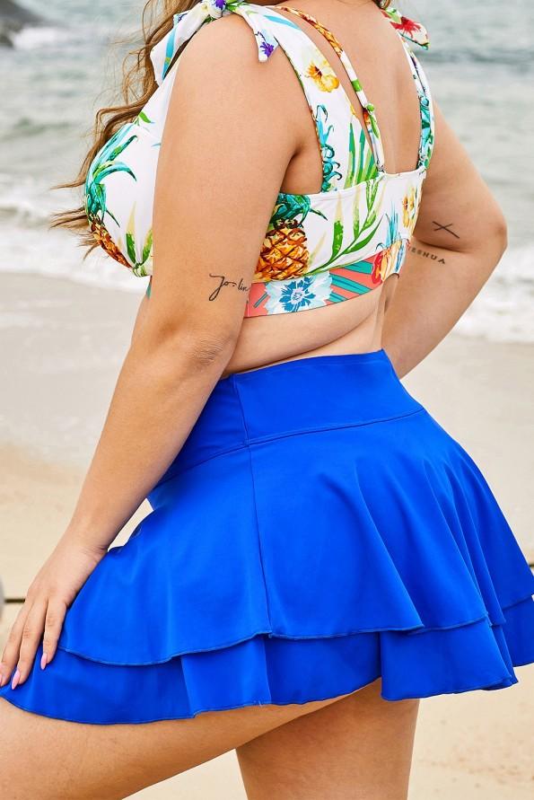 Modro dvoslojno krilo Maggie za na plažo