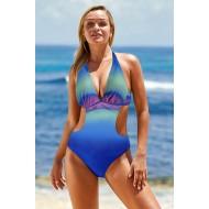 Modro zelen ombre monokini Mckenna