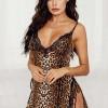 Negliže Khloe z leopardjim potiskom