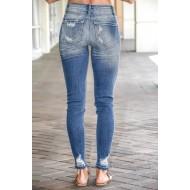 Oprijete raztrgane jeans hlače Hadley