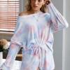 Oranžen tie dye komplet Trinity pižame