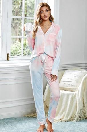 Oranžen tie dye pižama komplet Charlie