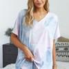 Oranžen tie dye pižama komplet Eden