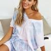 Oranžen tie dye pižama komplet Eden