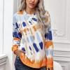 Oranžen tie dye pulover Isla