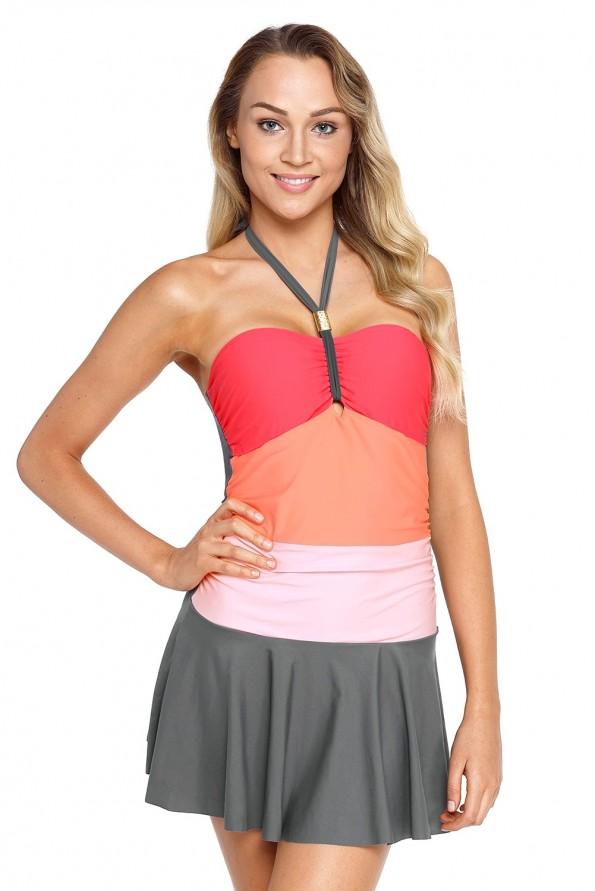 Oranžna kopalna obleka Angela