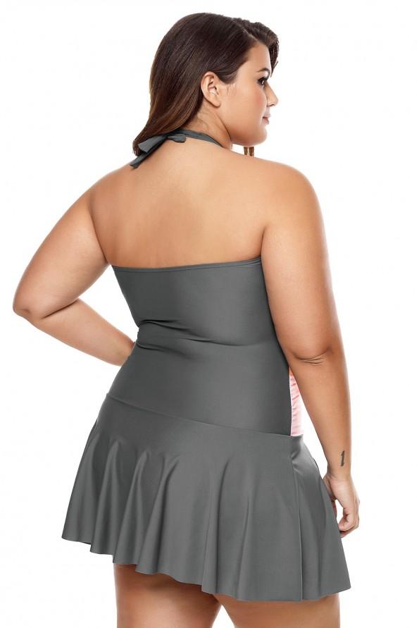 Oranžna kopalna obleka Angela