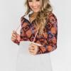 Oranžni boho print pulover Nohanna