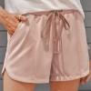 Prašno roza kratke hlače Andrea z elastičnim pasom