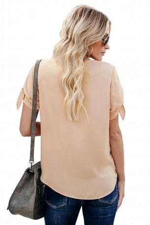 Preklopna bluza Cecelia marelične barve