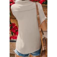 Preklopna bluza Giselle marelične barve