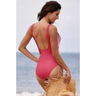 Preklopne kopalke Veronica z roza črtami