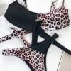 Preklopni bikini Cali z leopardjim potiskom