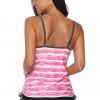 Preprost tankini Ophelia z roza potiskom