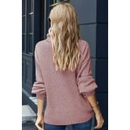 Pulover Marlee s stoječim ovratnikom in svetilka rokavom