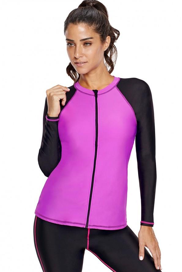 Rash guard top Tatum z zadrgo
