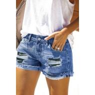 Raztrgane jeans kratke hlače Reagan
