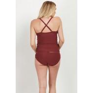 Rdeč bikini set Piper za nosečnice