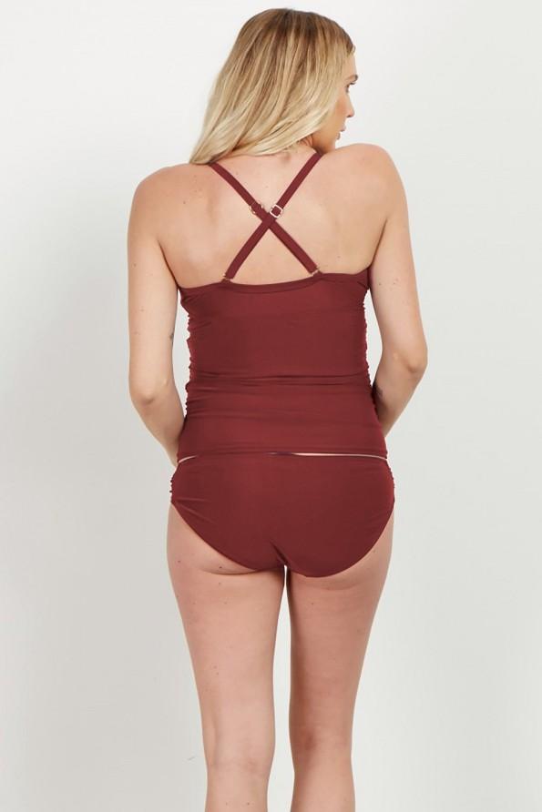 Rdeč bikini set Piper za nosečnice