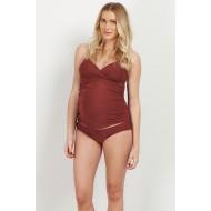 Rdeč bikini set Piper za nosečnice