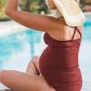 Rdeč bikini set Piper za nosečnice
