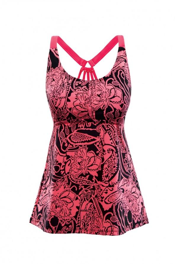 Rdeč cvetlični tankini top Matilda