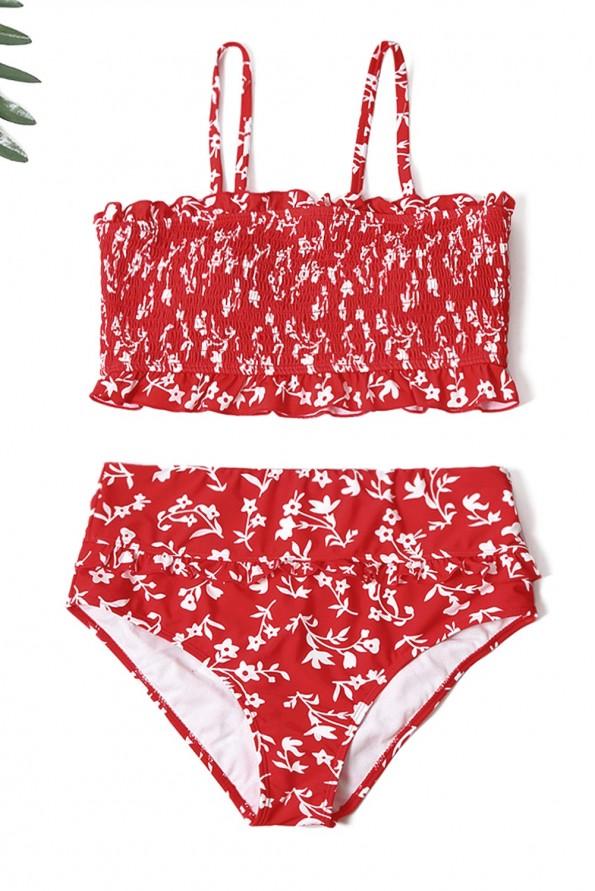 Rdeč elastičen bikini komplet Scarlet