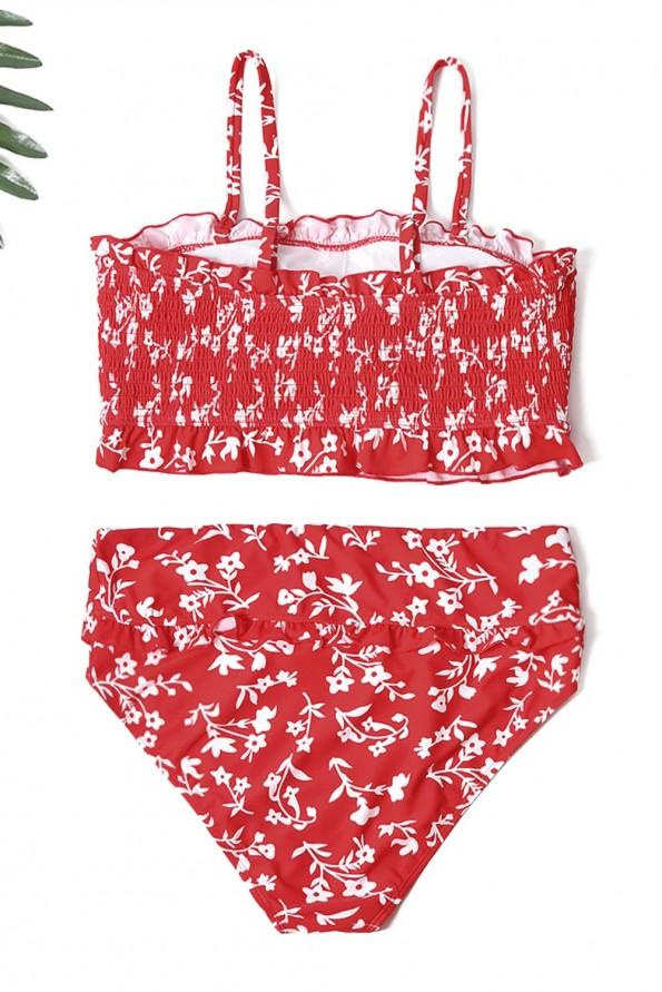 Rdeč elastičen bikini komplet Scarlet