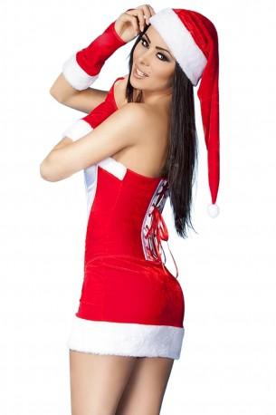 Rdeč kostum gospa božiček Kailani