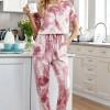 Rdeč tie dye kombinezon Bailee