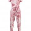 Rdeč tie dye kombinezon Bailee