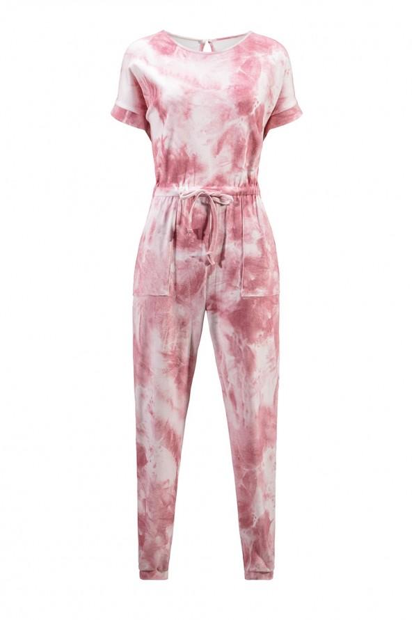 Rdeč tie dye kombinezon Bailee