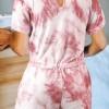 Rdeč tie dye romper Mary z žepi