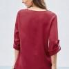 Rdeča bluza Azalea z zadrgo