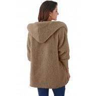 Rjava volnena prevelika jakna Alyssa