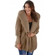 Rjava volnena prevelika jakna Alyssa