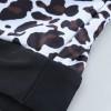 Črne bikini kopalke z visokim pasom v obliki patchwork Jana