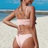 Roza bikini Delaney z vozlom