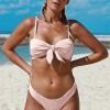 Roza bikini Delaney z vozlom