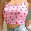 Roza crop top Maggie z jagodami