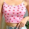 Roza crop top Maggie z jagodami