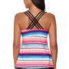 Roza črtast tankini Viviana