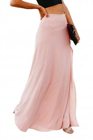 Roza čudovita maksi obleka Blaire