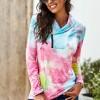 Roza eleganten tie dye pulover Willow